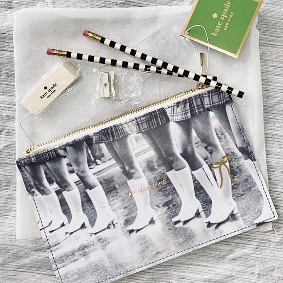 kate spade ♠️ Pencil Pouch ‘Kick up Your Heels’ - Picture 1 of 8